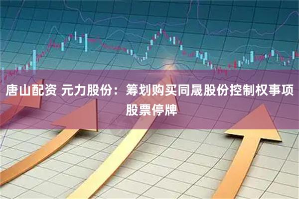 唐山配资 元力股份：筹划购买同晟股份控制权事项 股票停牌